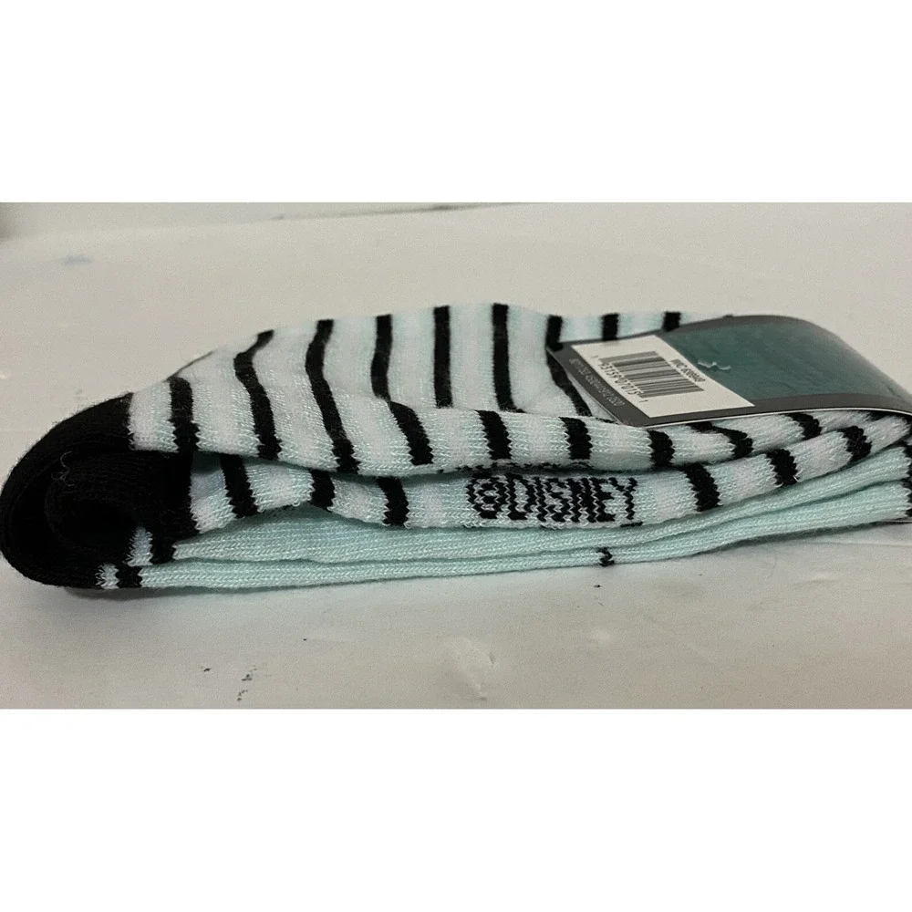 Disney‎ Nightmare Before Christmas Jack Sally Mint Green Striped Socks Shoe 4-10